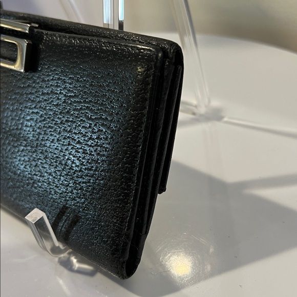 Gucci Black Leather Long Wallet with COA - Picture 4 of 12